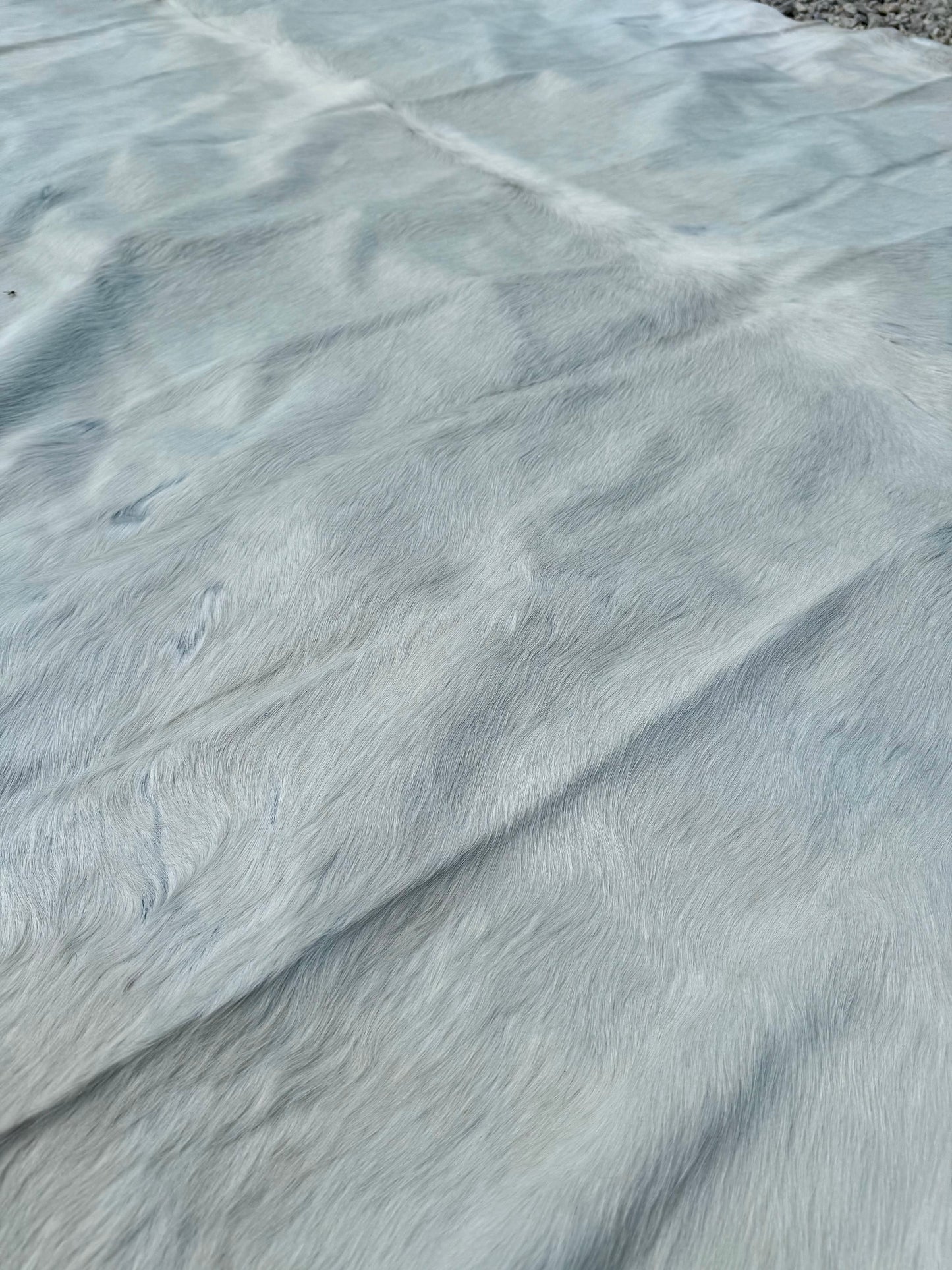 Jumbo All White Special Genuine Cowhide Rug #19