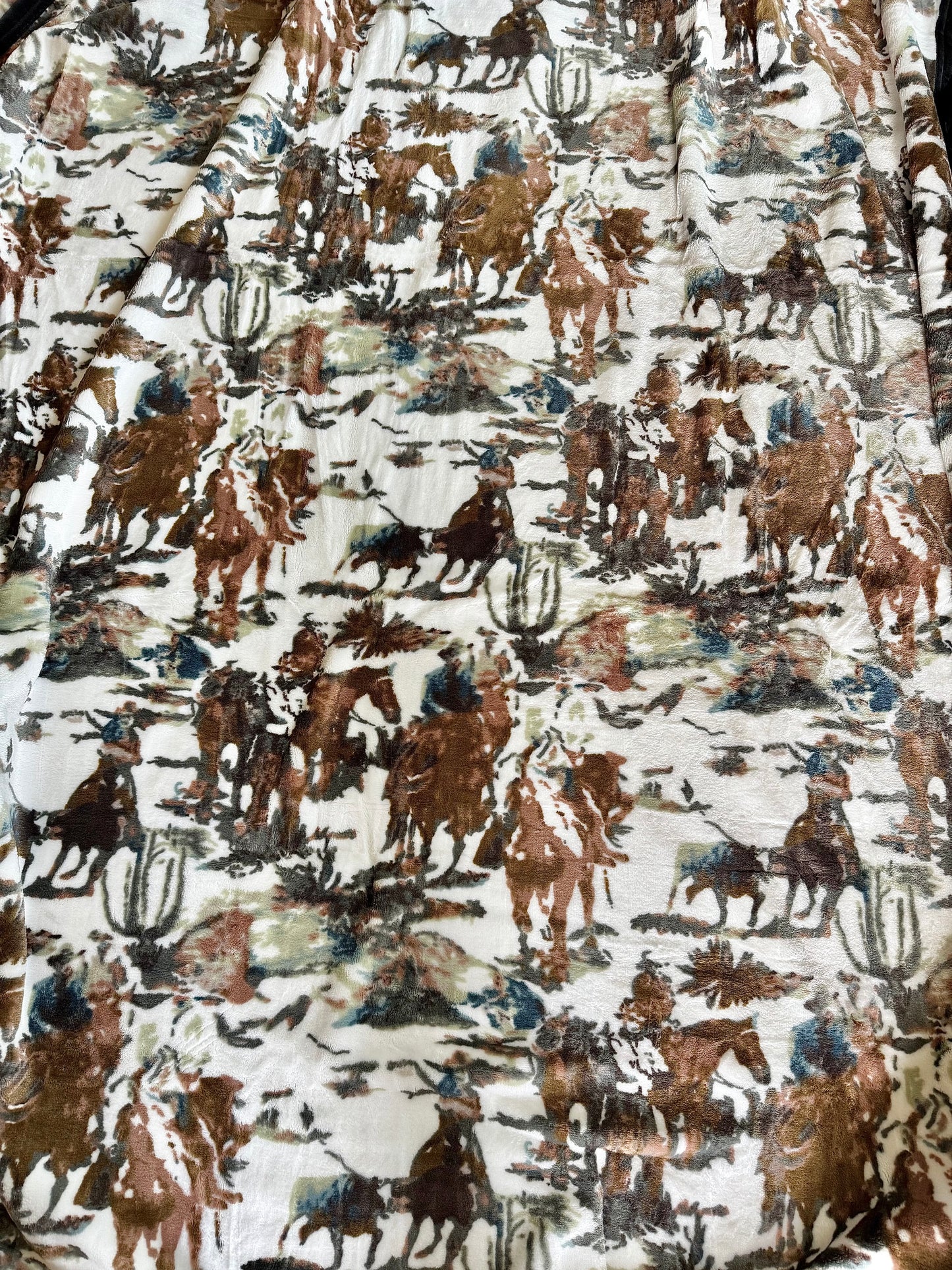 Cowboy Thick Twin Super Plush Blanket