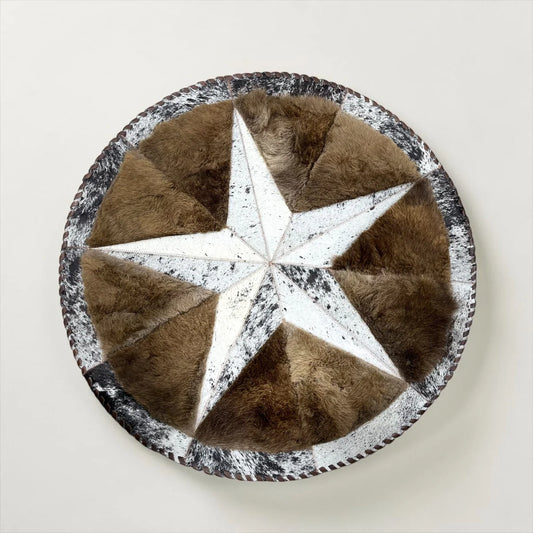 Buffalo Round Star Rug