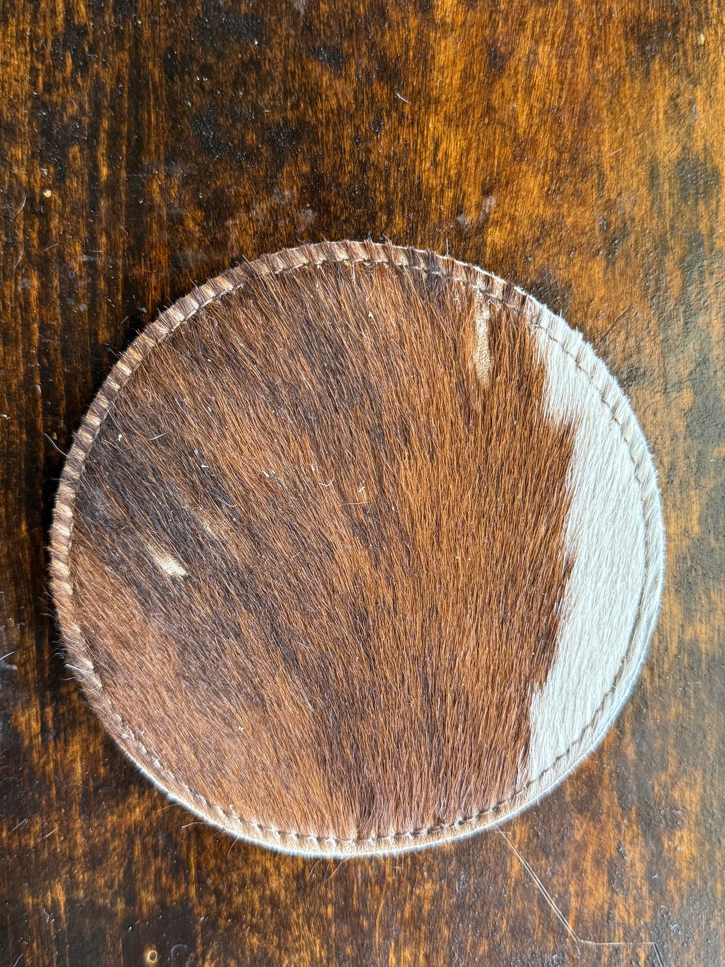 Genuine Cowhide Coaster