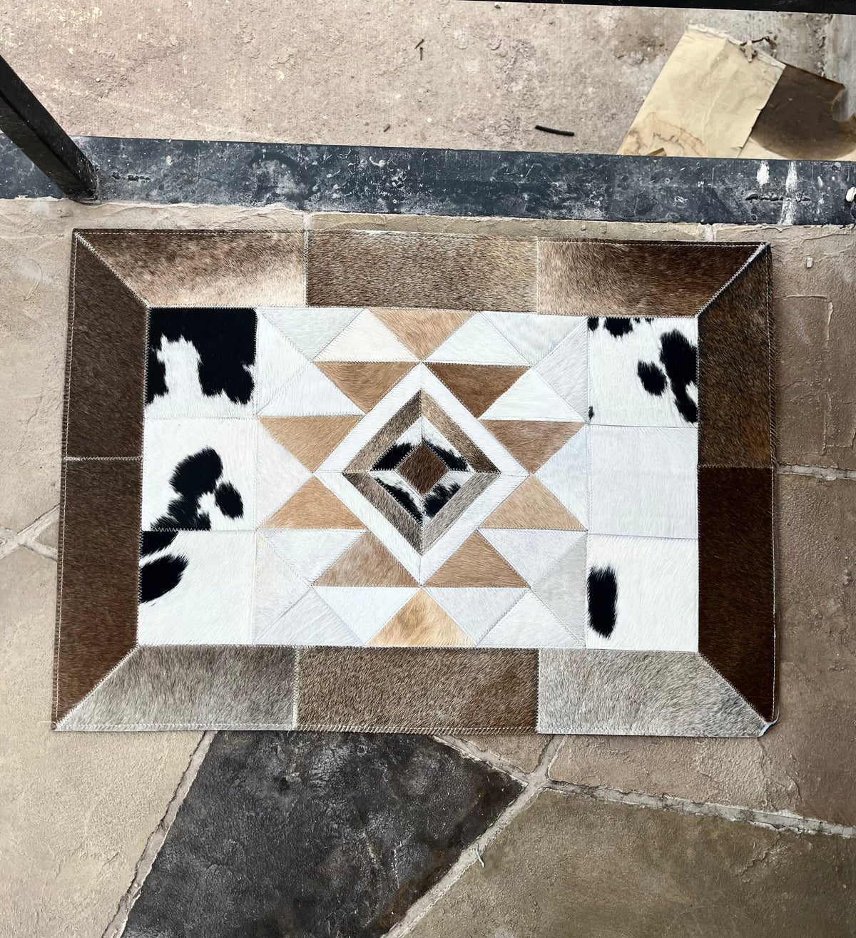 Genuine Cowhide Door Mat