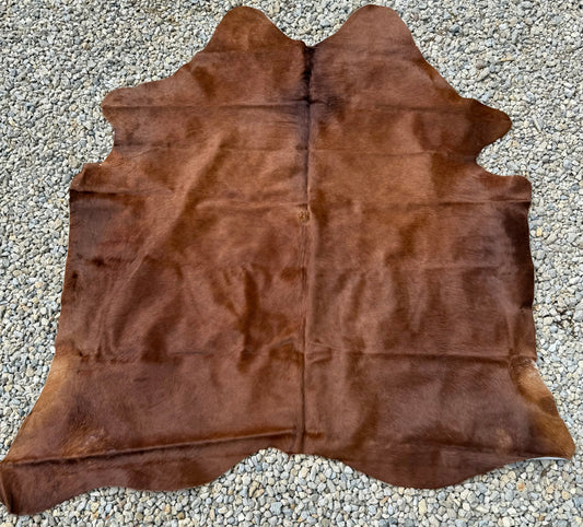Jumbo Brown Genuine Cowhide Rug #15