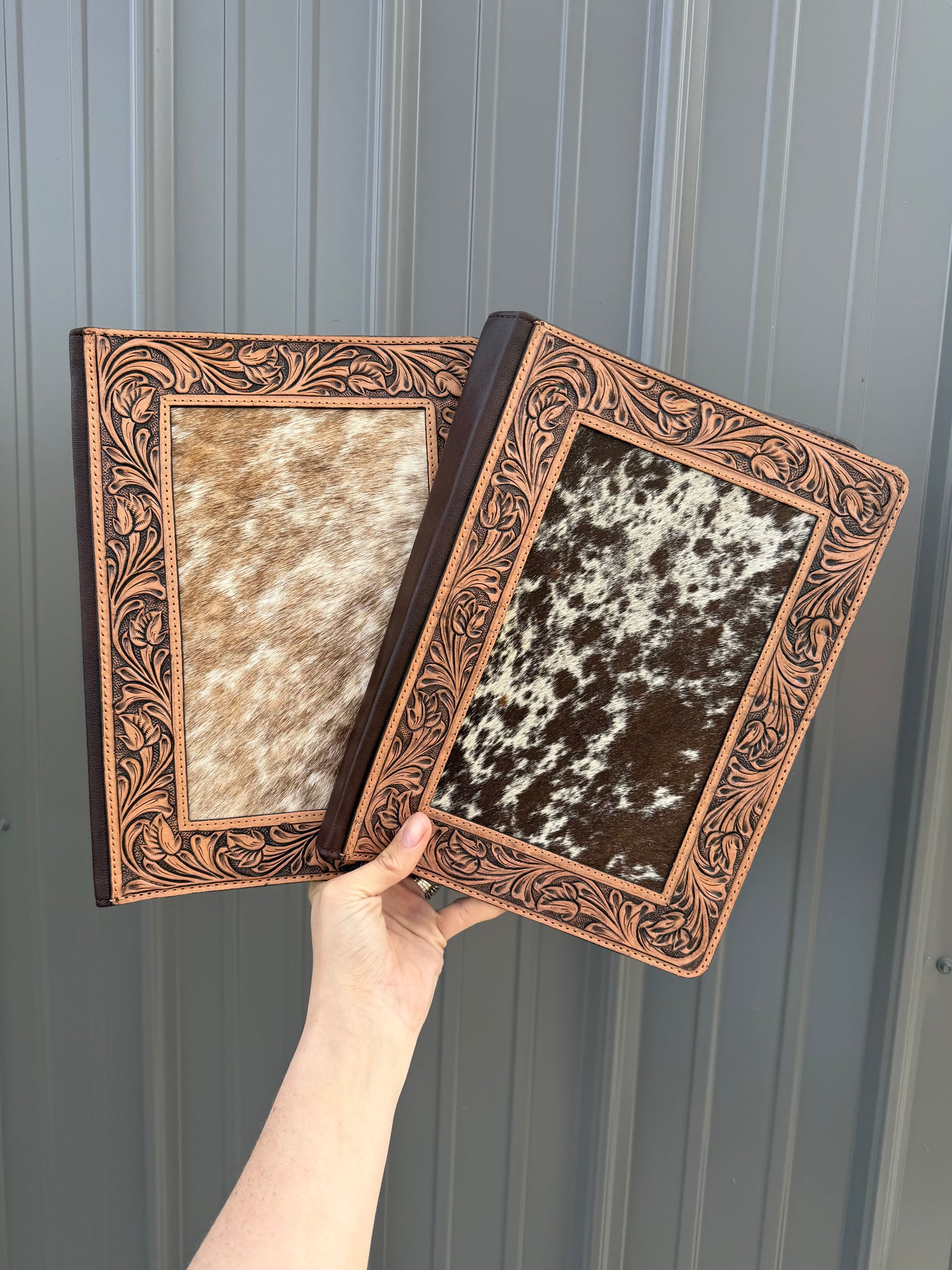 Genuine Leather and Cowhide Planner Folders