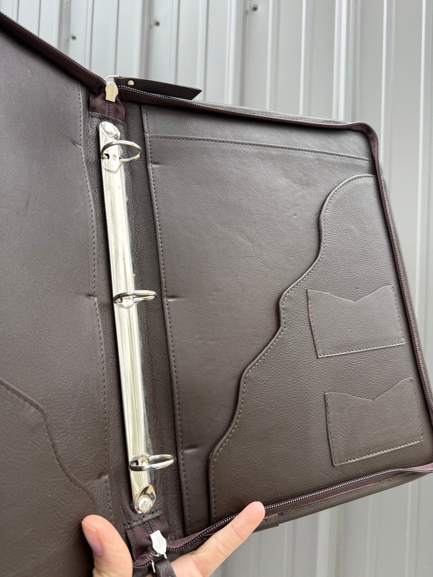 Binder Planner Tooled Leather Cowhide