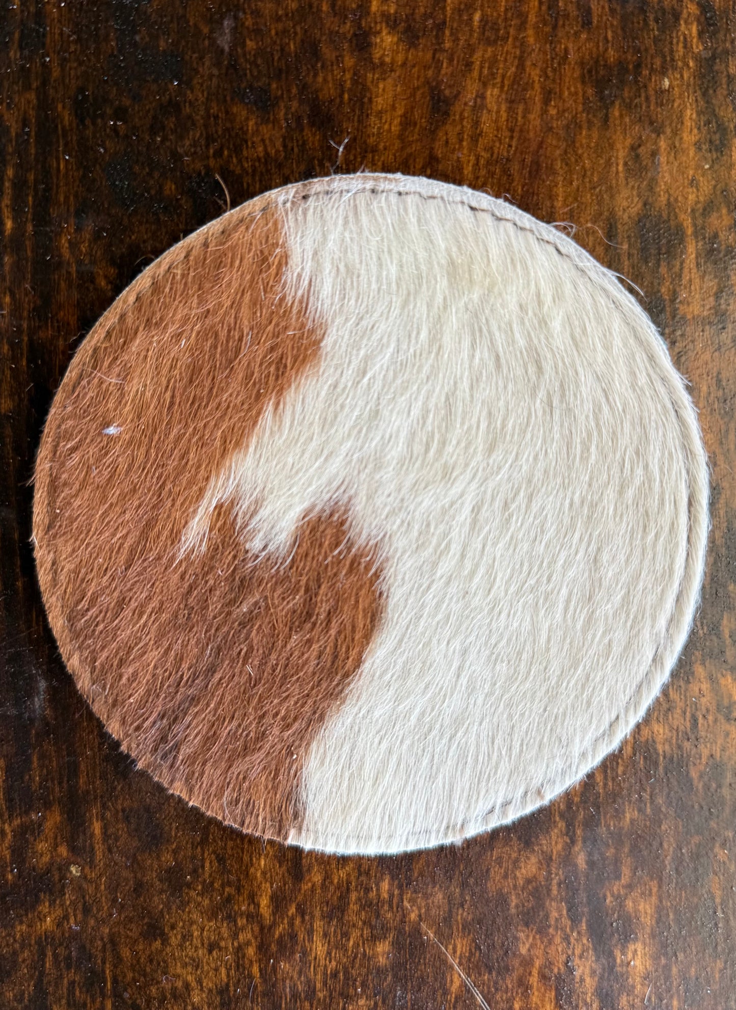 Genuine Cowhide Coaster