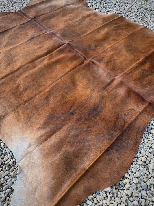 Jumbo Genuine Brown Cowhide Rug #4