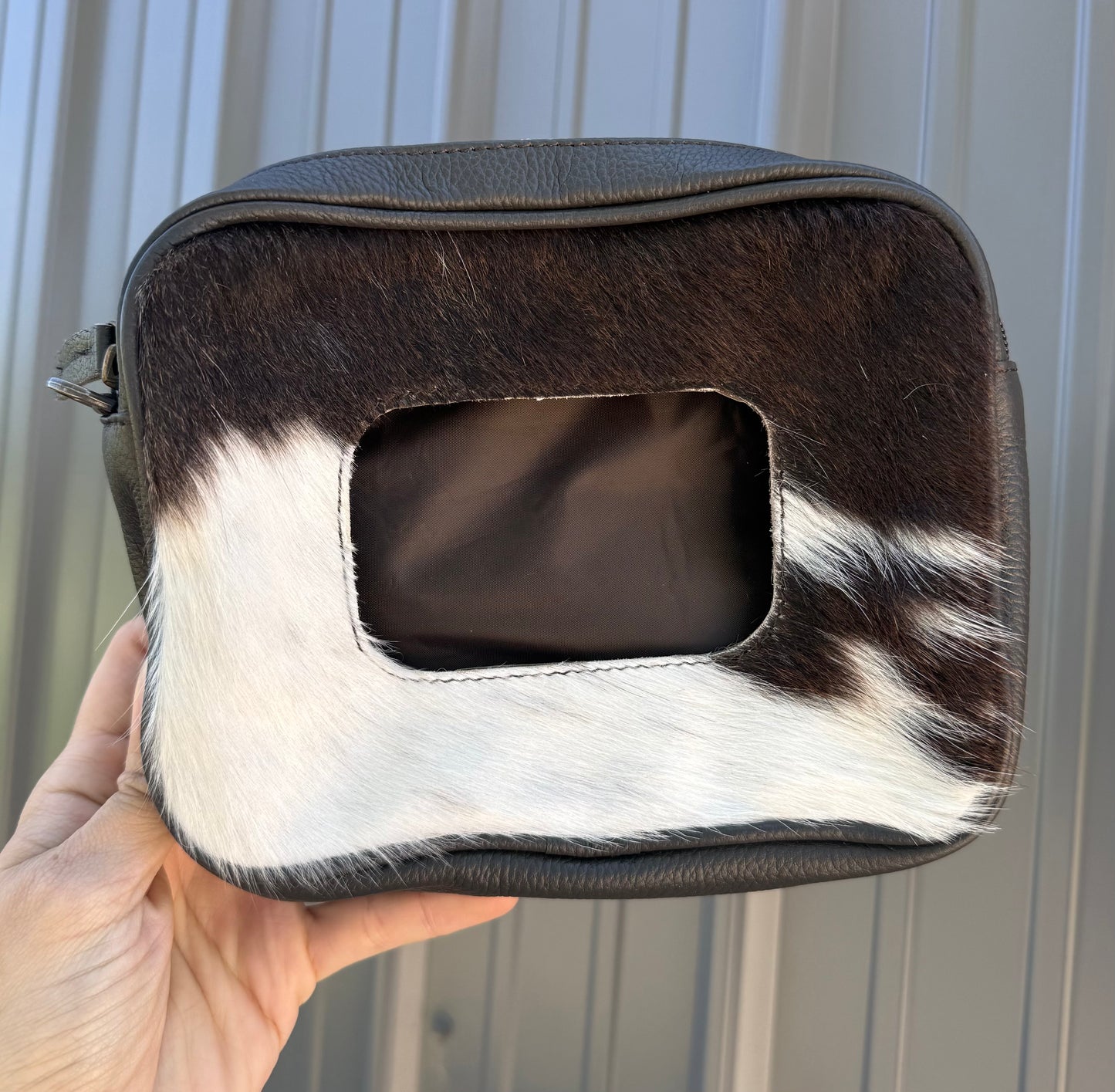 Dark Brown Genuine Cowhide Wipes Cover
