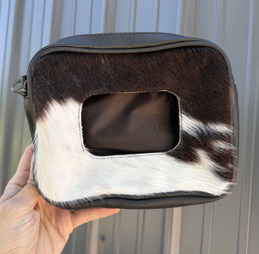 Dark Brown Genuine Cowhide Wipes Cover