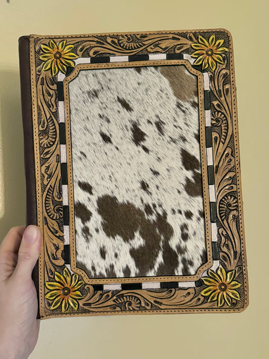 Genuine Leather and Cowhide Planner Folders