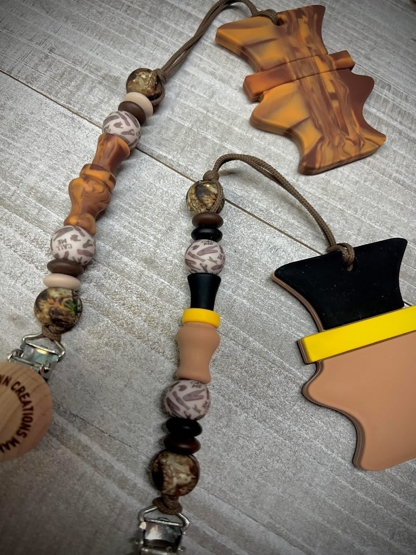 Duck Call Camo Call Me Teether Clip