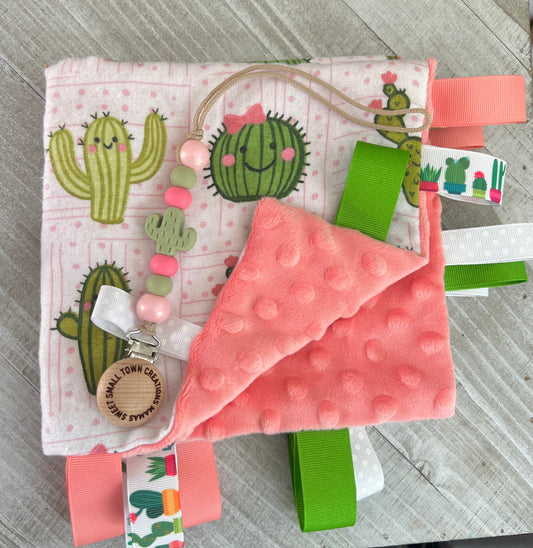 Coral/ Pink Cactus Baby Bundle