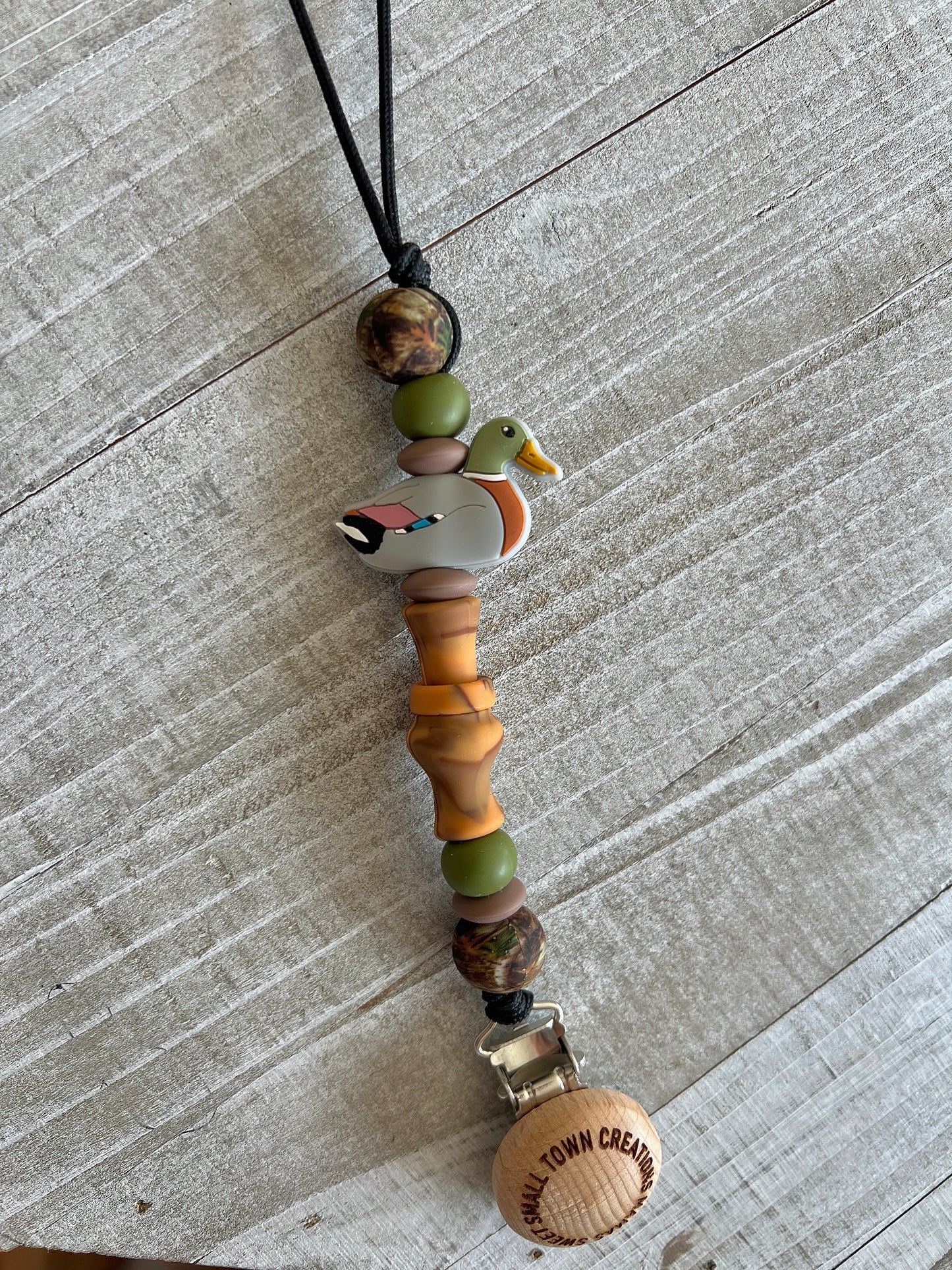 Duck Call & Mallard Duck Pacifier Holder