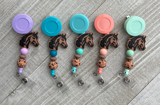 Horse Badge Reel