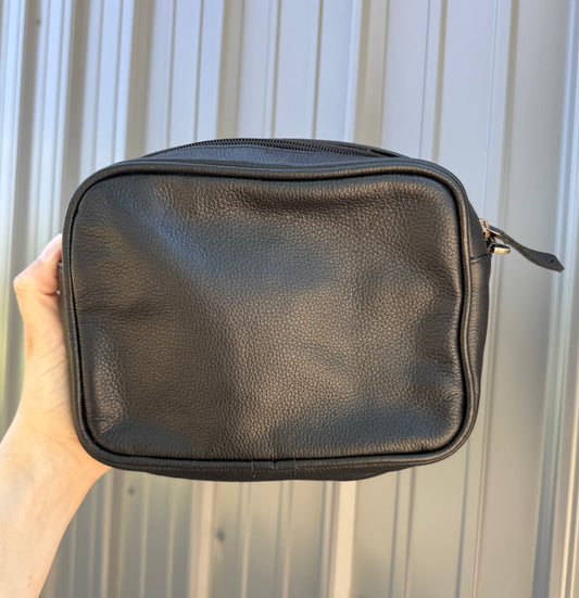 Black Genuine Cowhide Wipes Cover