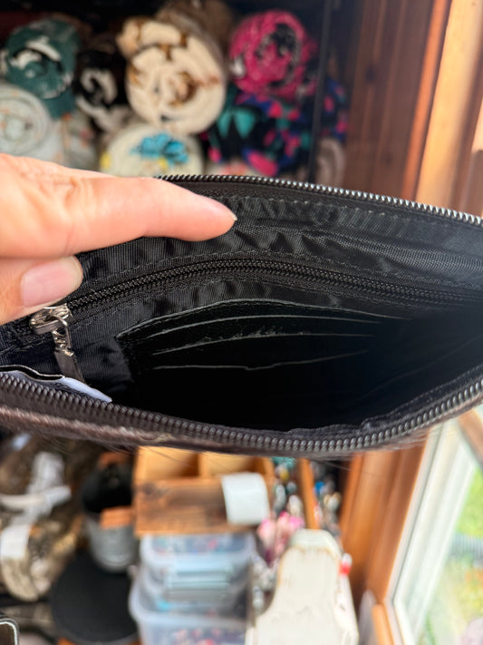 Dark Brown Cowhide Wristlet Wallet