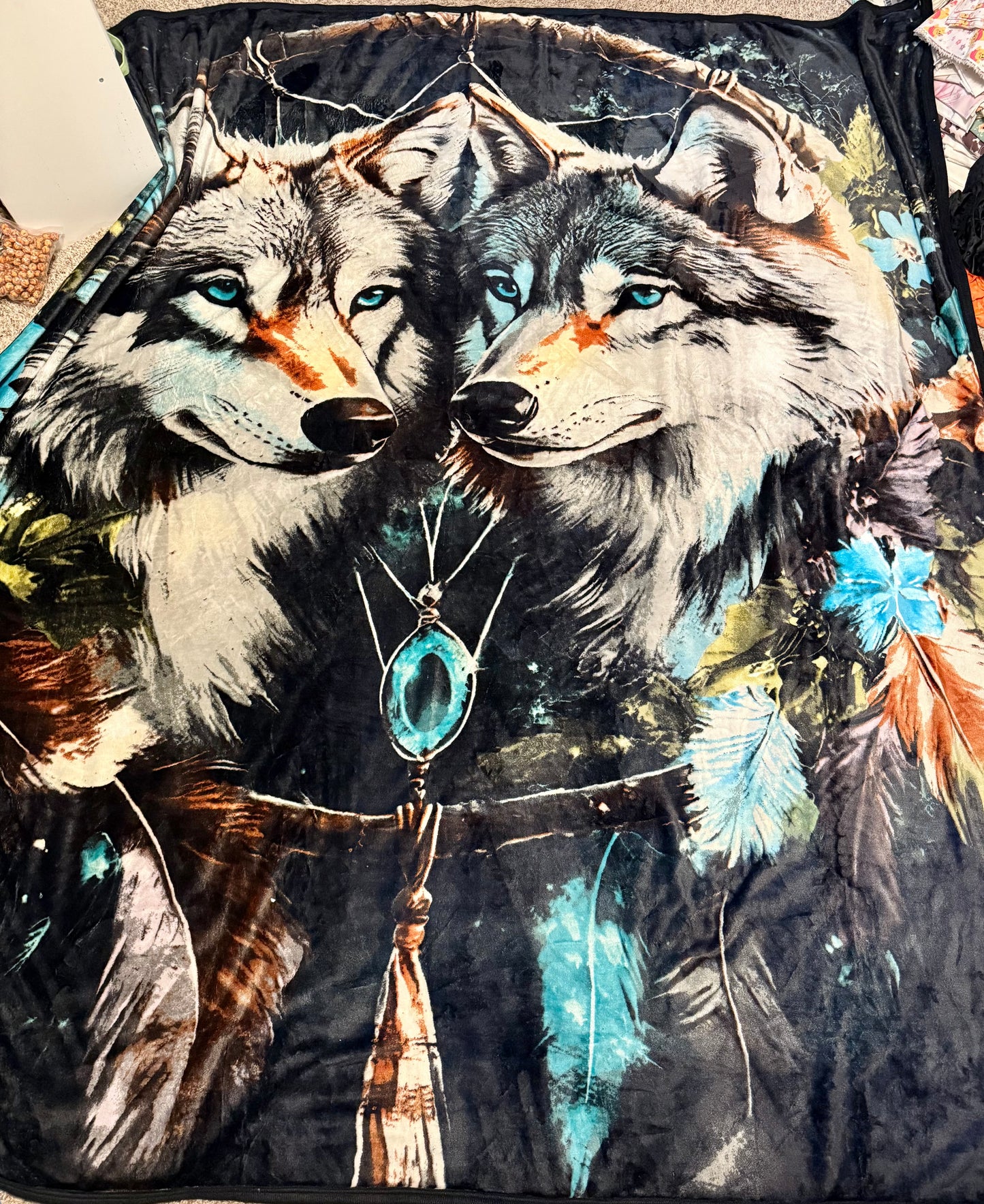 Wolf Super Plush King Size Blanket