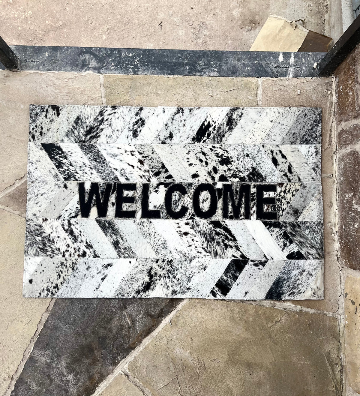 Genuine Cowhide Door Mat