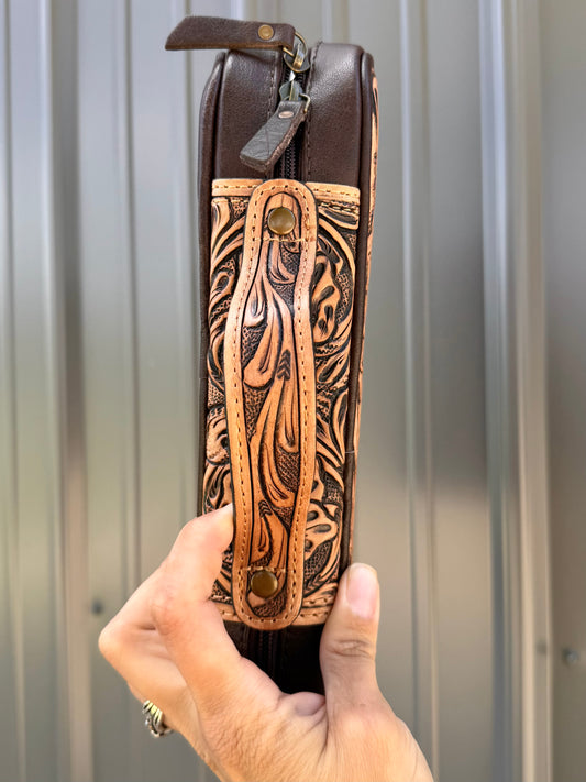 Beaded Genuine Leather Bible Cover