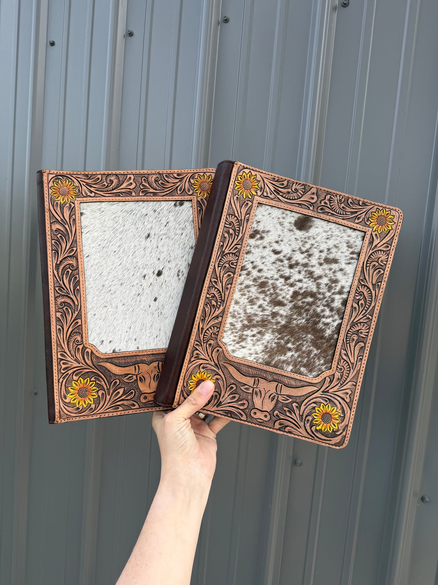 Genuine Leather and Cowhide Planner Folders