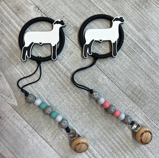 Suffolk Sheep Teether Clip