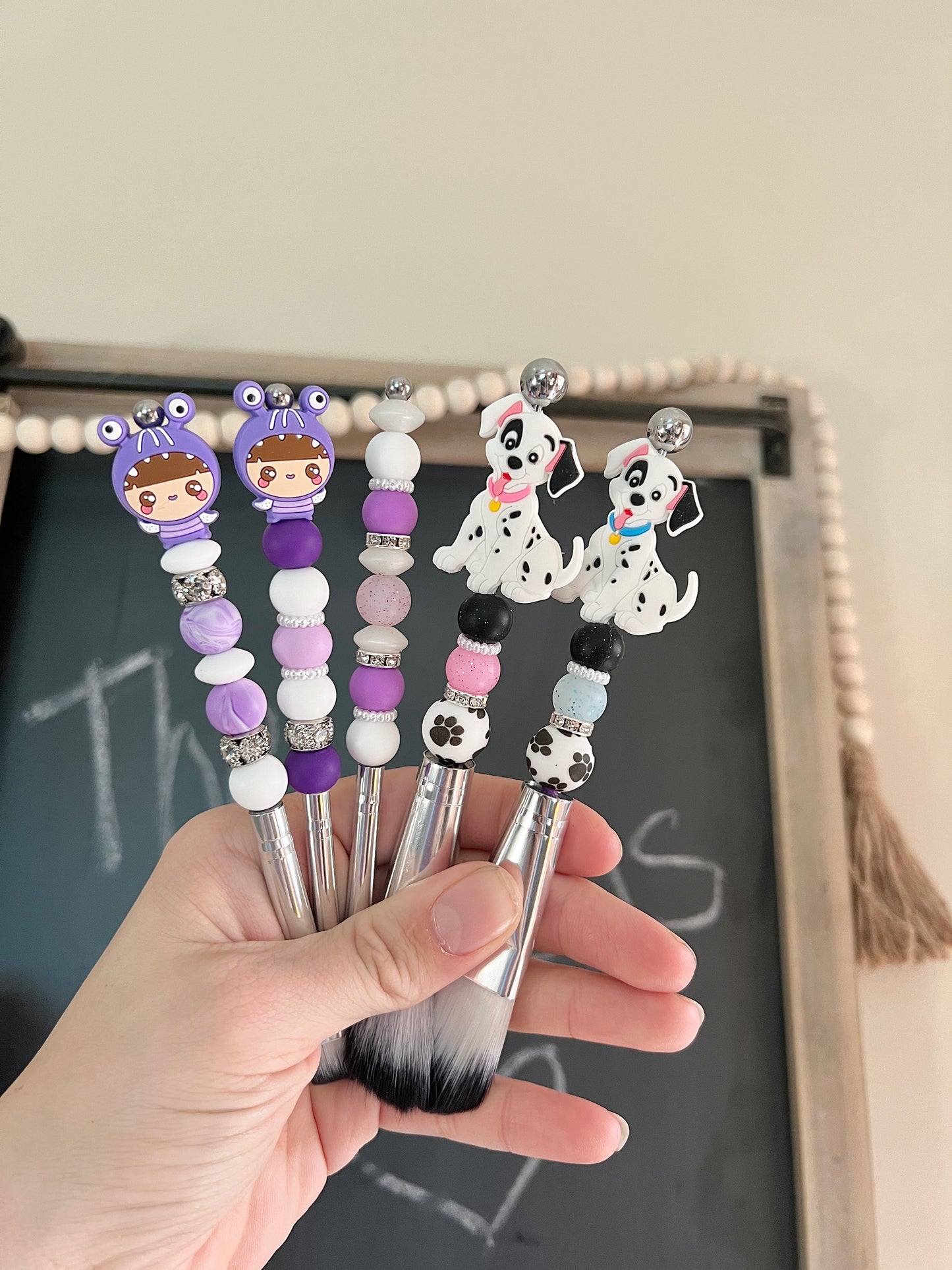 CUSTOM Beaded Makeup Brushes