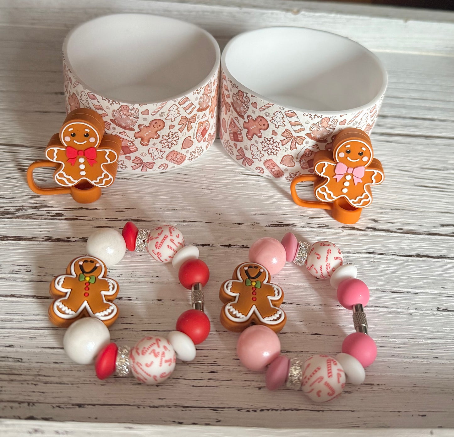 Ginger Bread Man Tumbler Cup Bundle