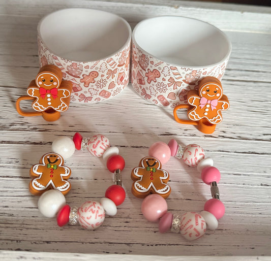 Ginger Bread Man Tumbler Cup Bundle