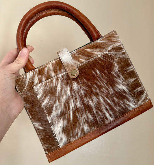 Cowhide with Handle Leather Bible Cover