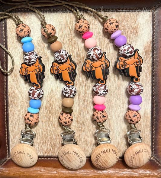 Horse Saddle Pacifier holder