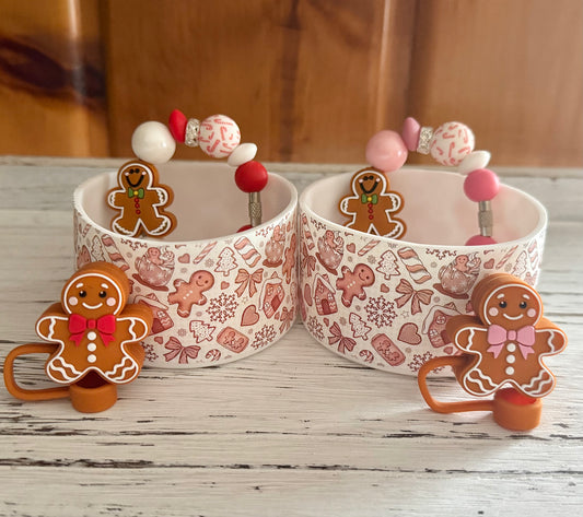 Ginger Bread Man Tumbler Cup Bundle