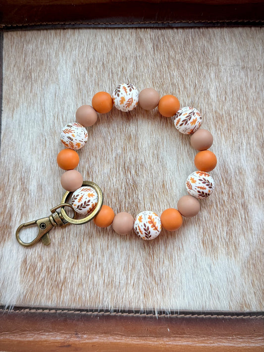 Fall Floral Wristlet