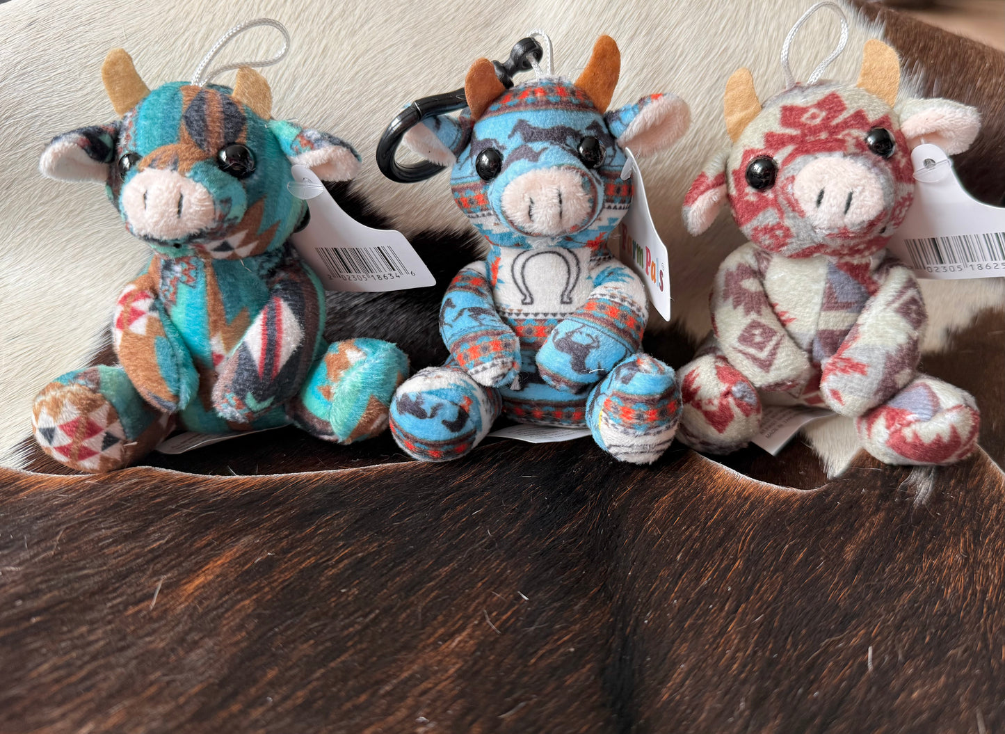 Mini Aztec Sitting Cow Plushie