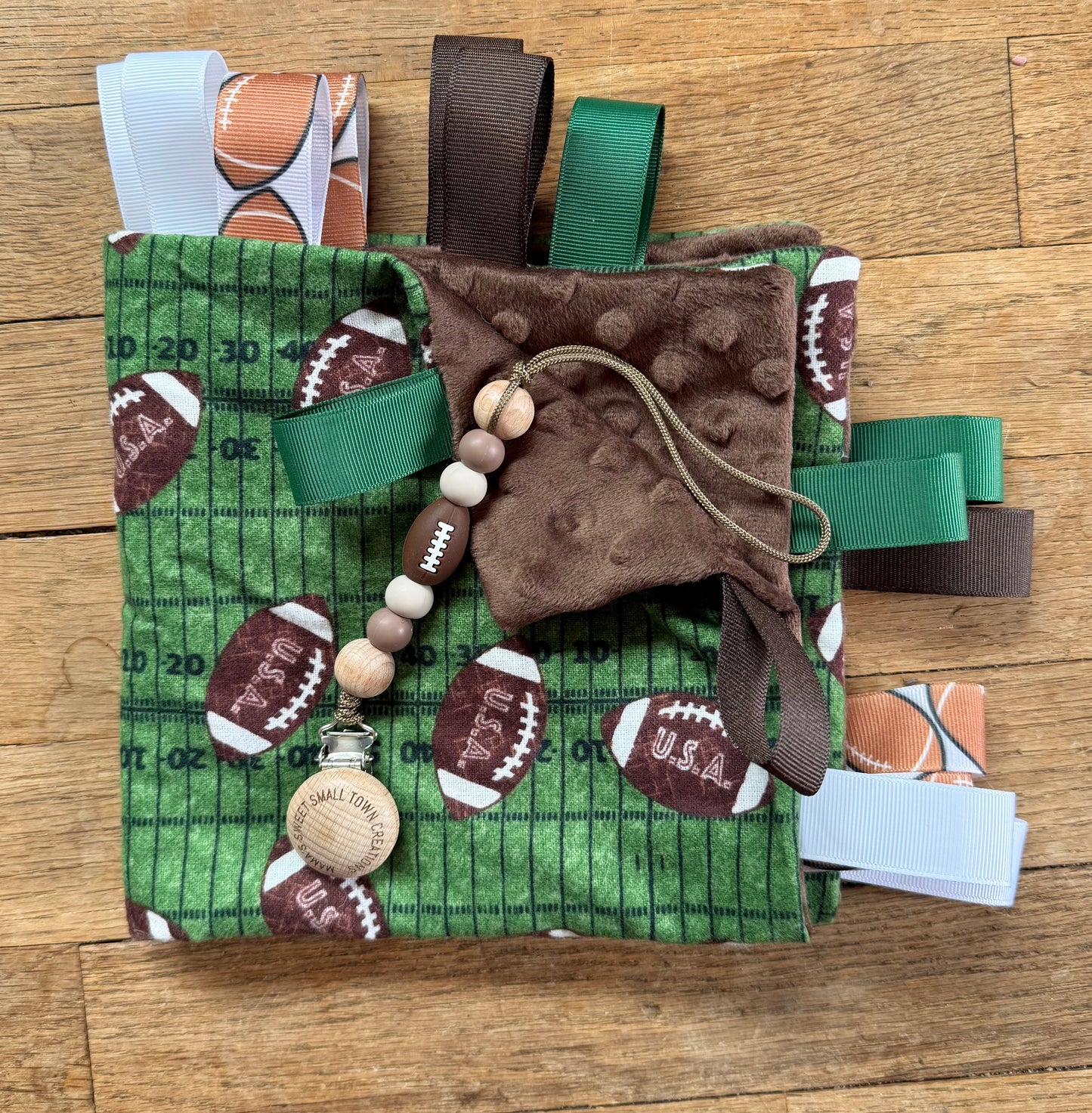 Football Taggie Blanket Set