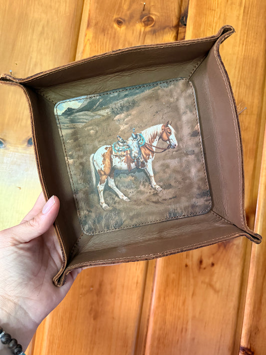 Horse Leather Tray