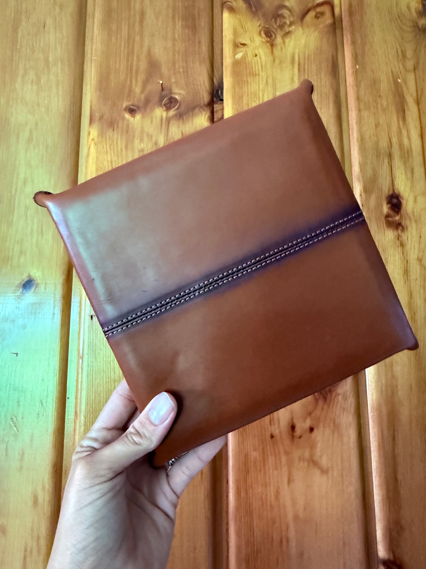 Brown Cowhdie Leather Tray
