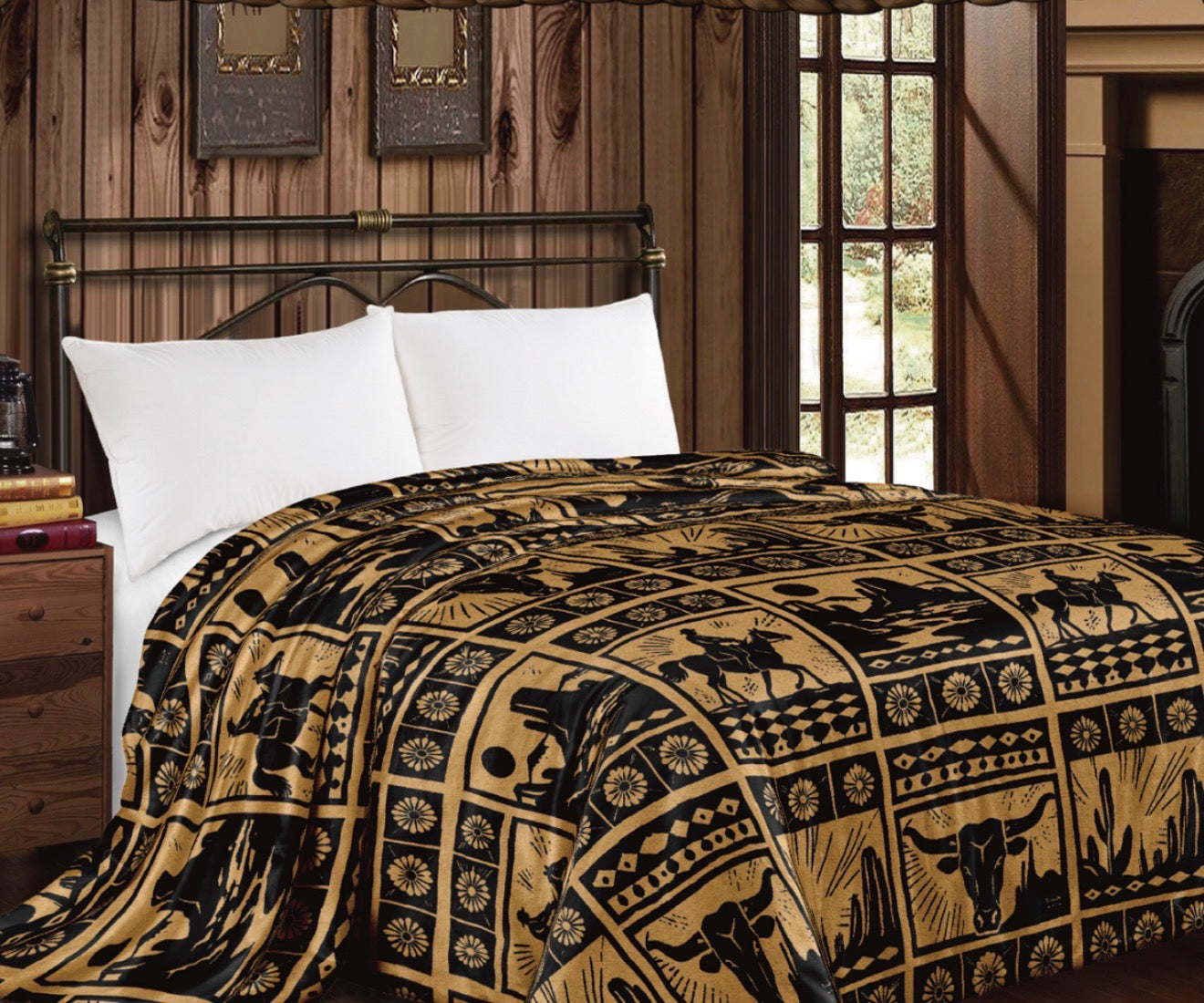 Western Aztec Super Plush King Blanket