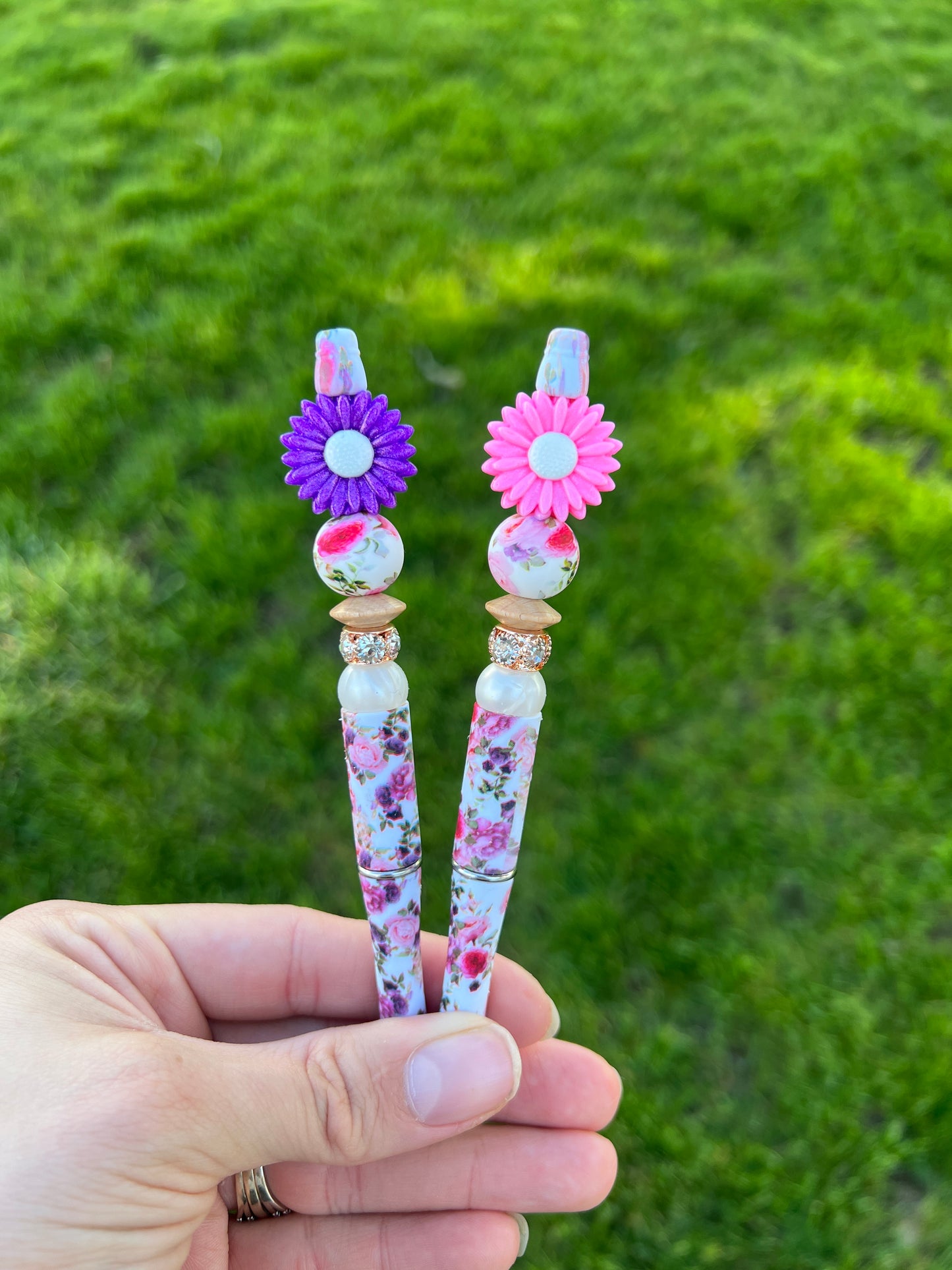 Floral Opal Flower Pen