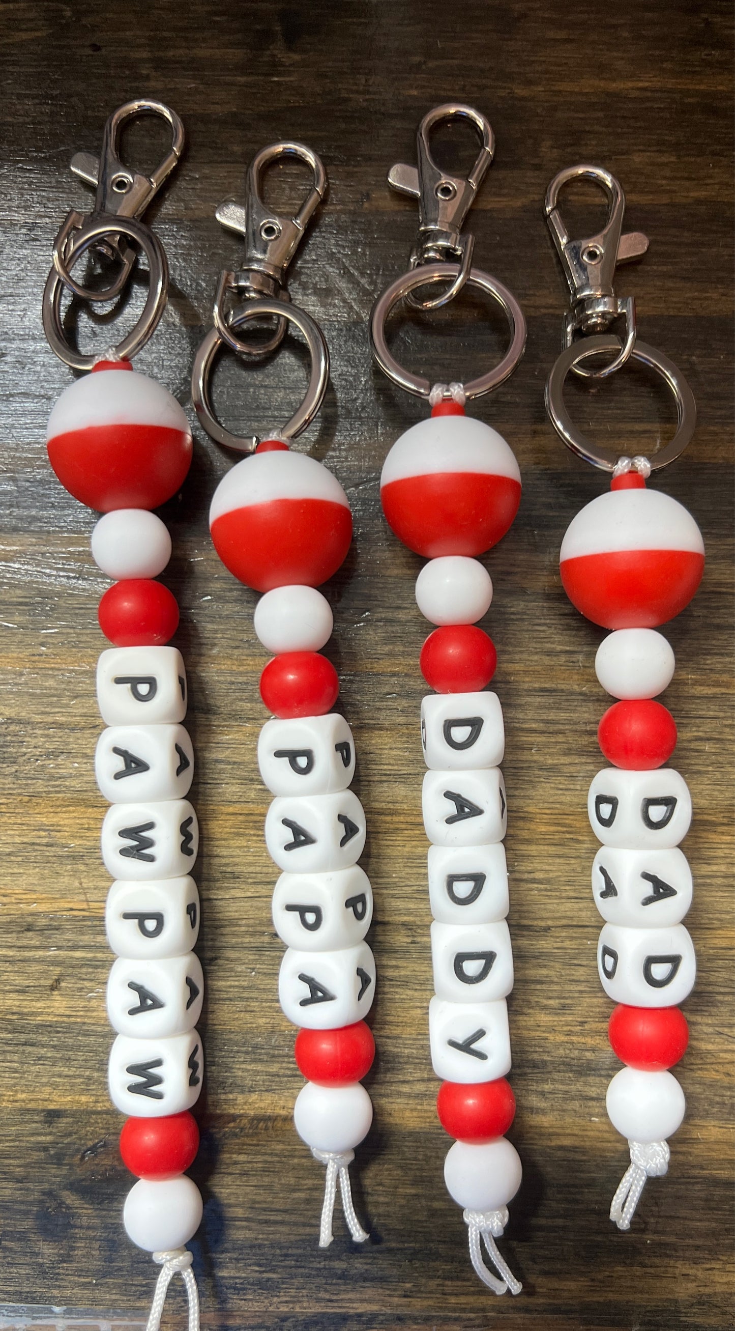 Fishing Bobber Name Keychains