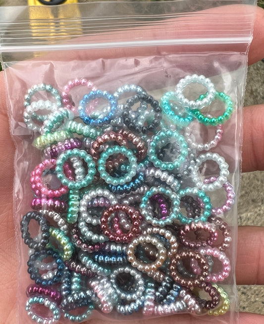 10mm Multi Color Pearl Spacer