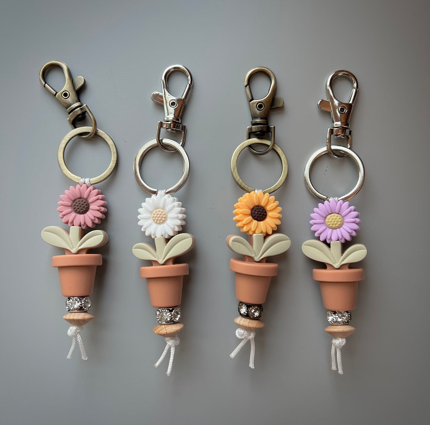 Flower Pot Keychain