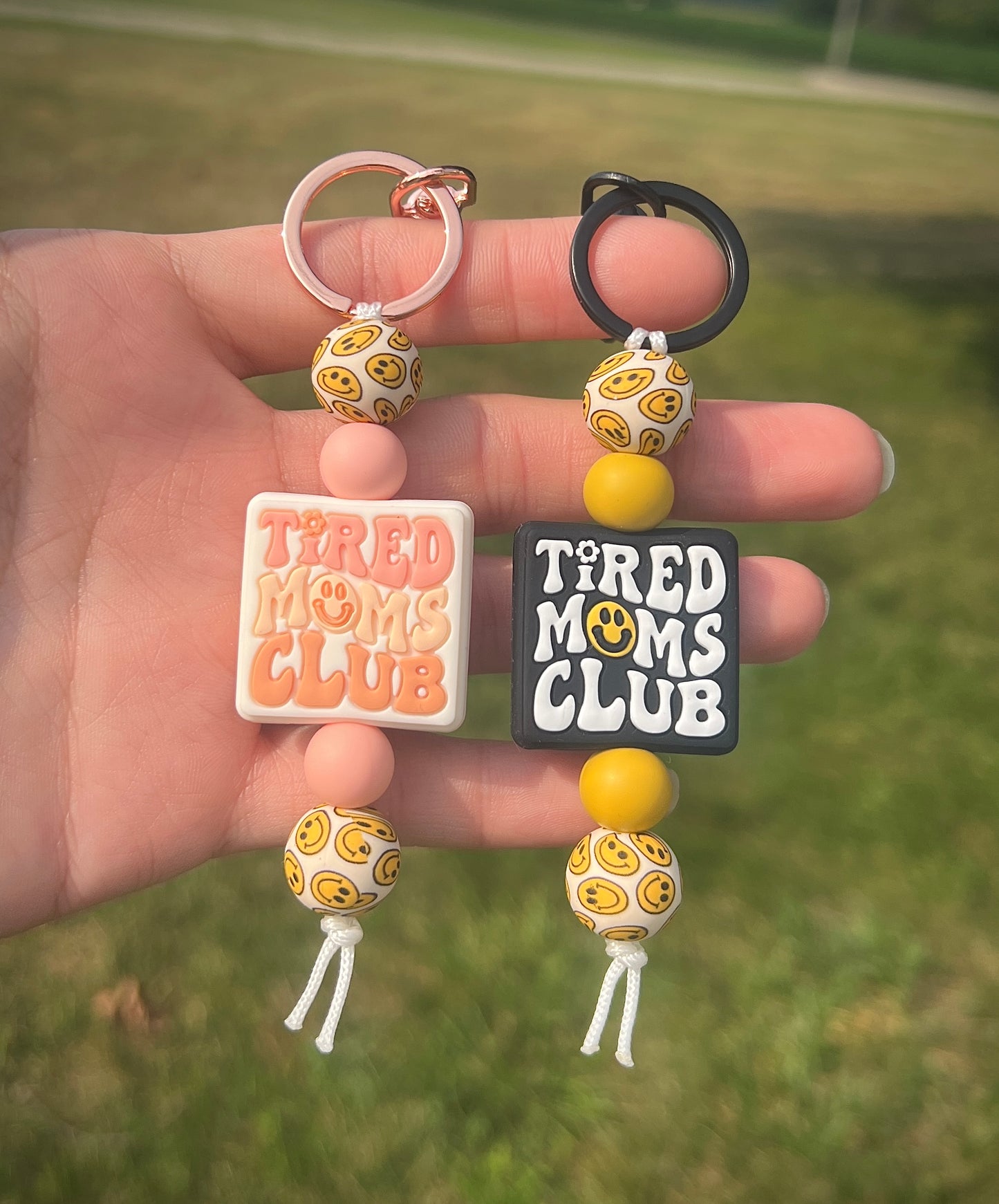 Tired Moms Club Keychain