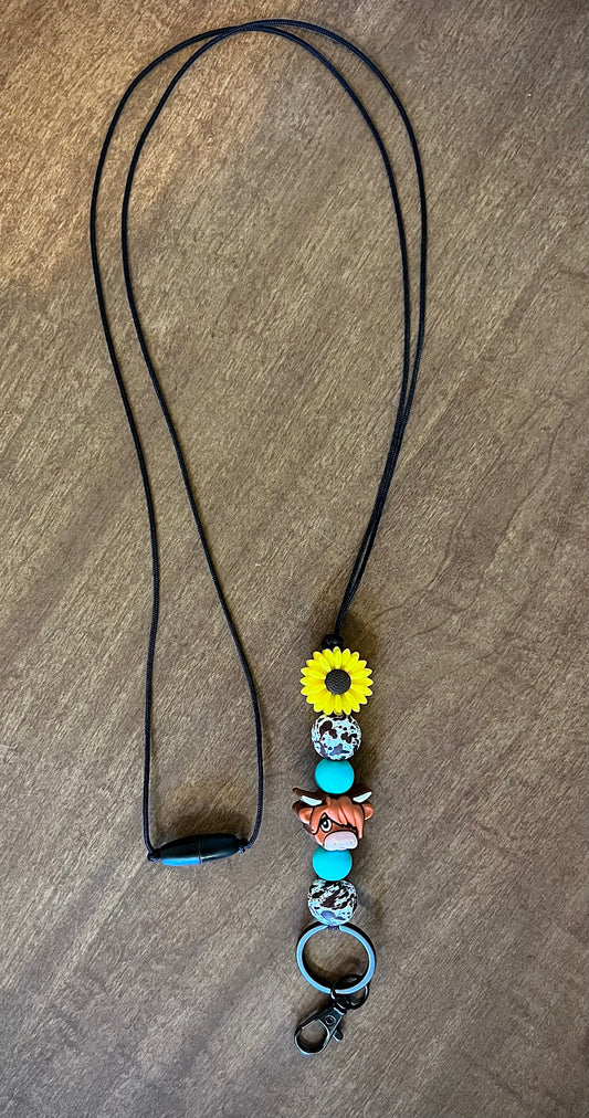 Highland Sunflower Lanyard