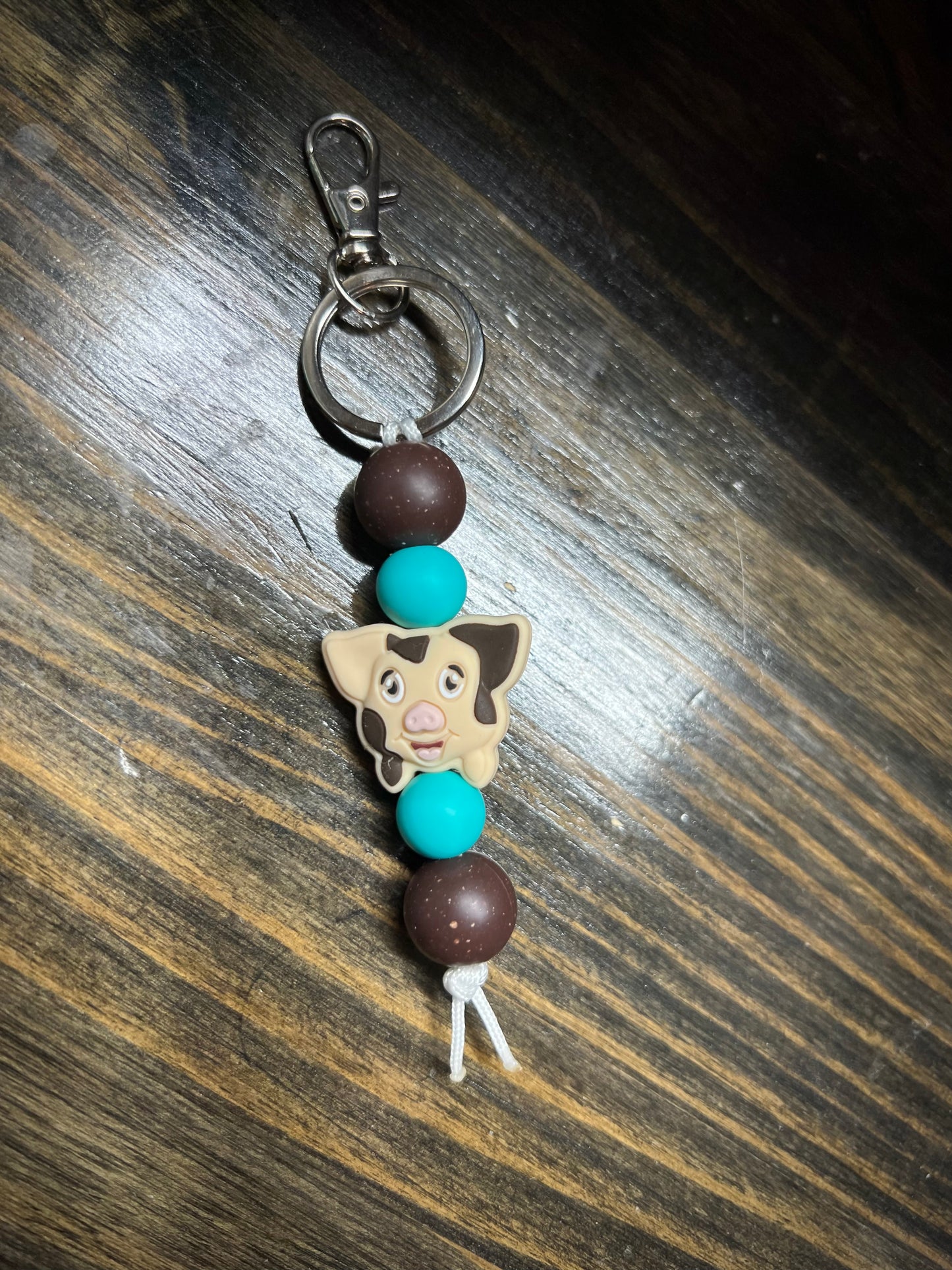 Spotted Pig Keychain