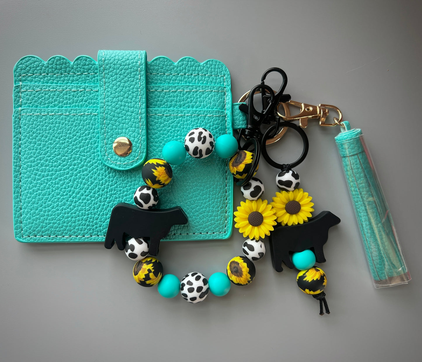 Black Cow Sunflower Wallet Bundle