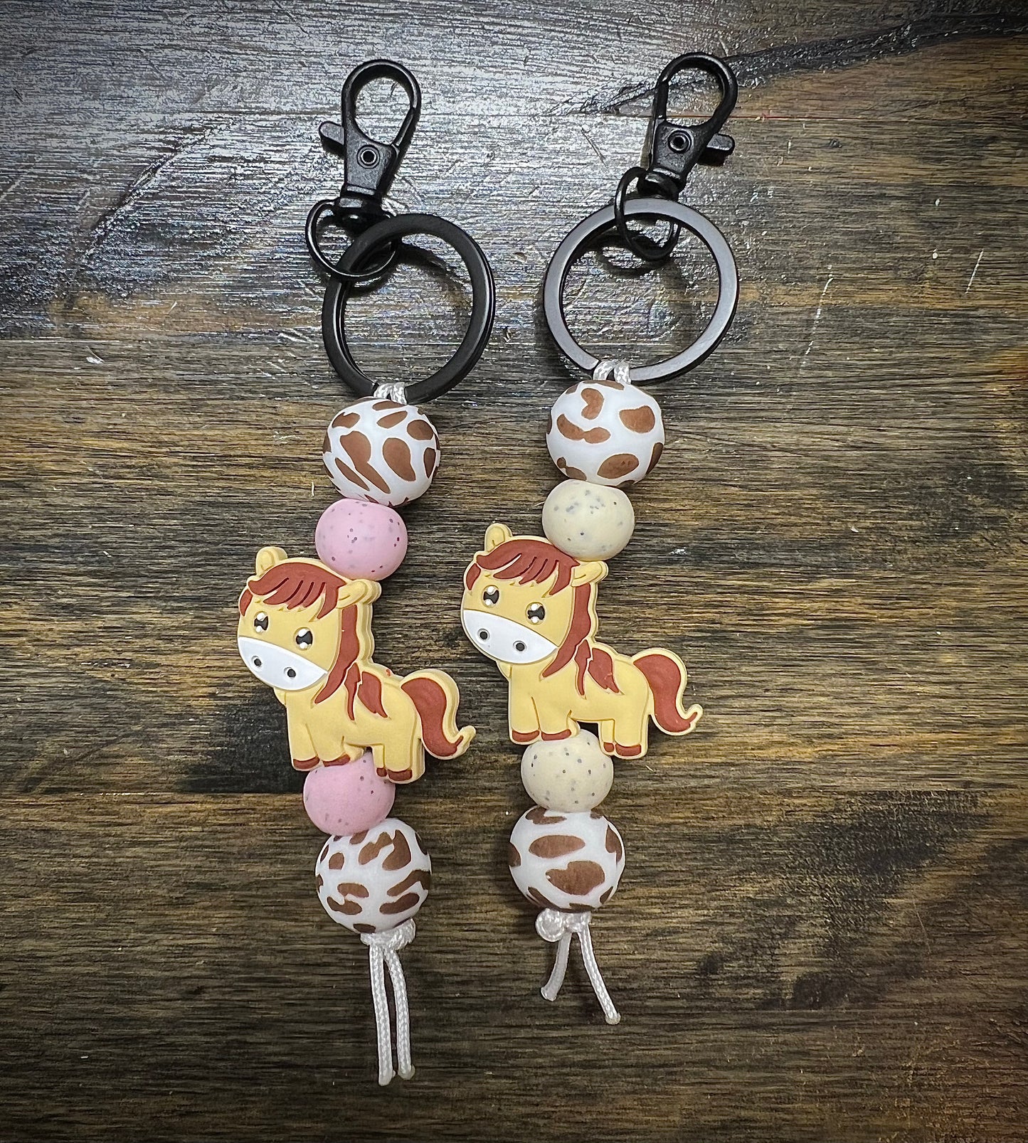 Brown Horse Straight Keychain