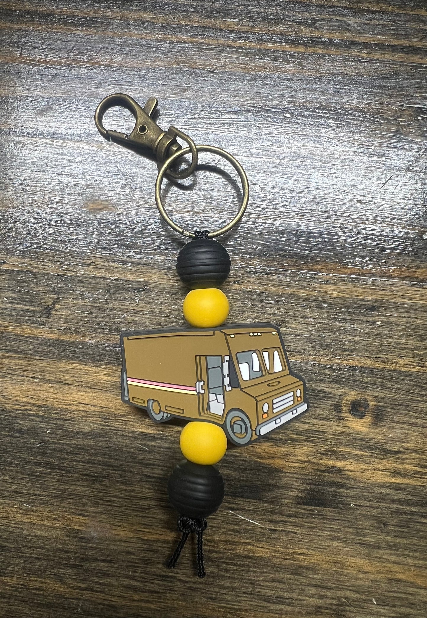 Ups Mail Truck Keychain