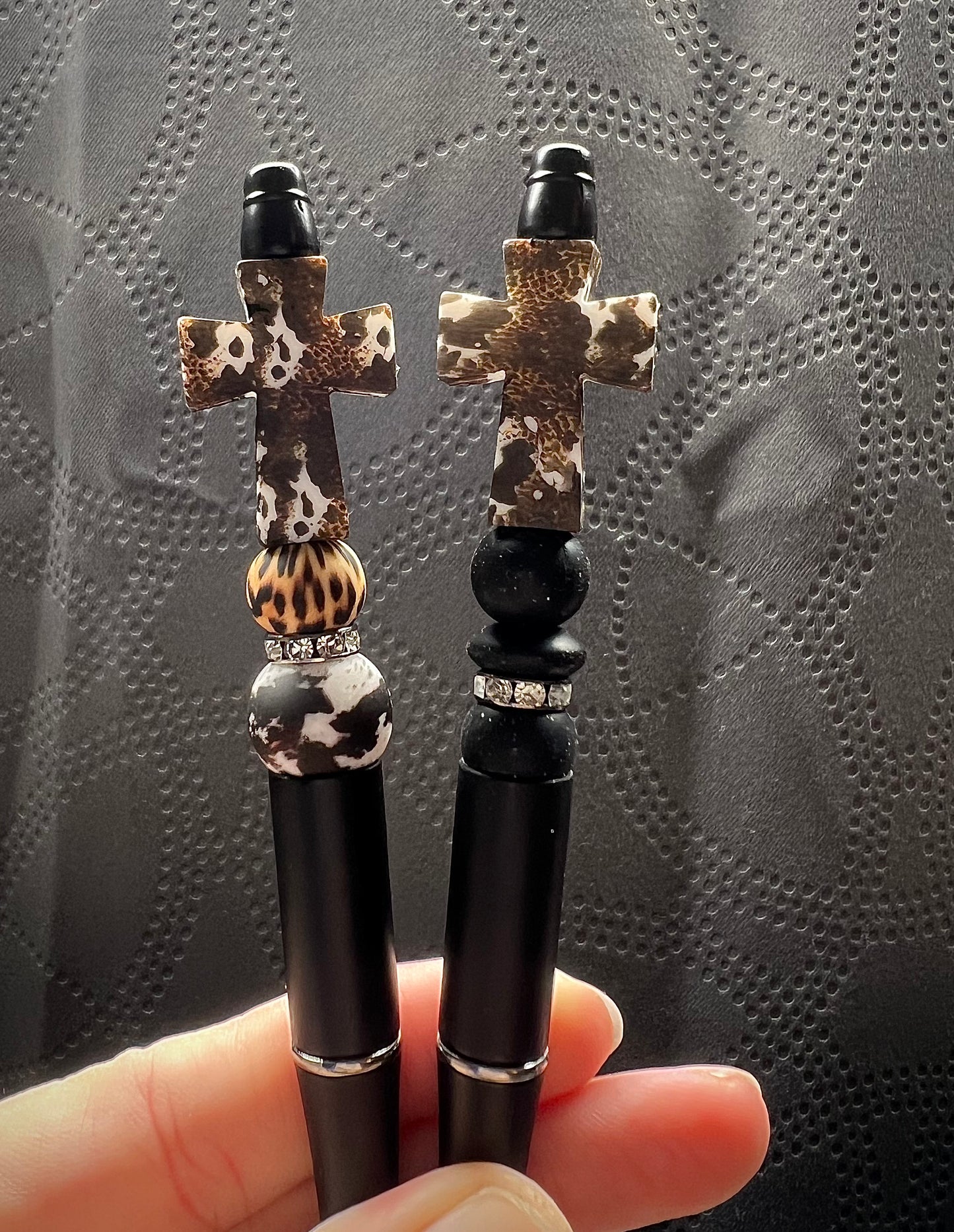 Real Cowhide/Cheetah Cross Pen