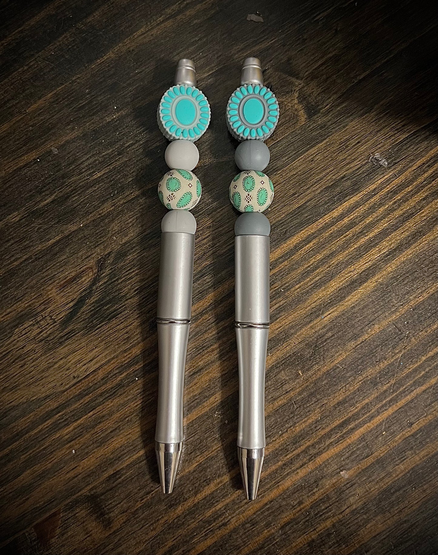 Western Turquoise Concho Pen