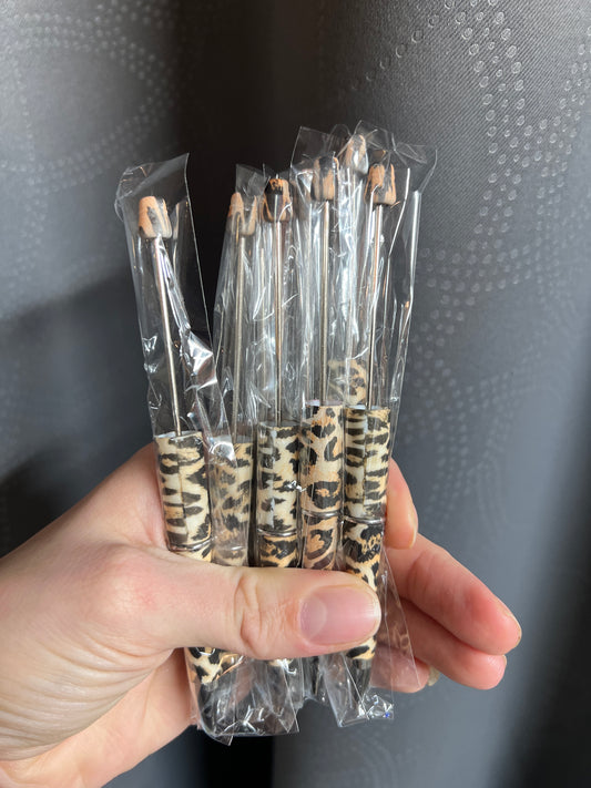 Beige Cheetah Pen