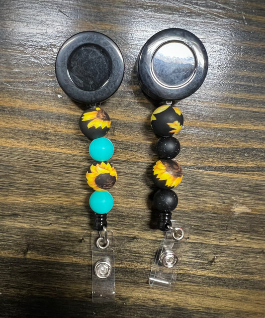 Sunflower Badge Reel
